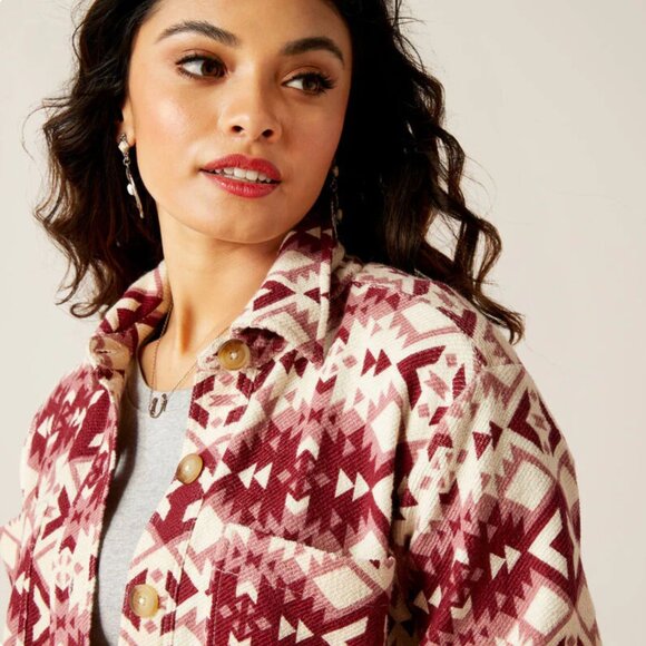 45. Small - ARIAT - Relaxed Fit Shacket Fillmore Shirt Jacket NEW $85 msrp - Picture 9 of 13